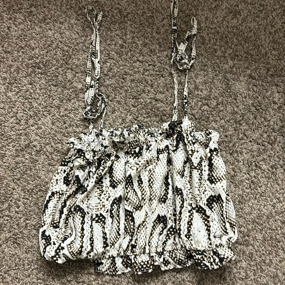 snake skin top
